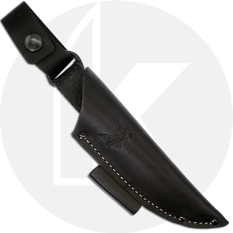 Benchmade 200 Puukko Finnish Style Bushcraft Knife Drop Point With Ranger Green Santoprene Handle USA Made - Image 3