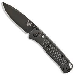 Benchmade Mini Bugout 533BK-2 Knife - Black S30V Drop Point - Black CF-Elite - AXIS Lock Folder - USA Made