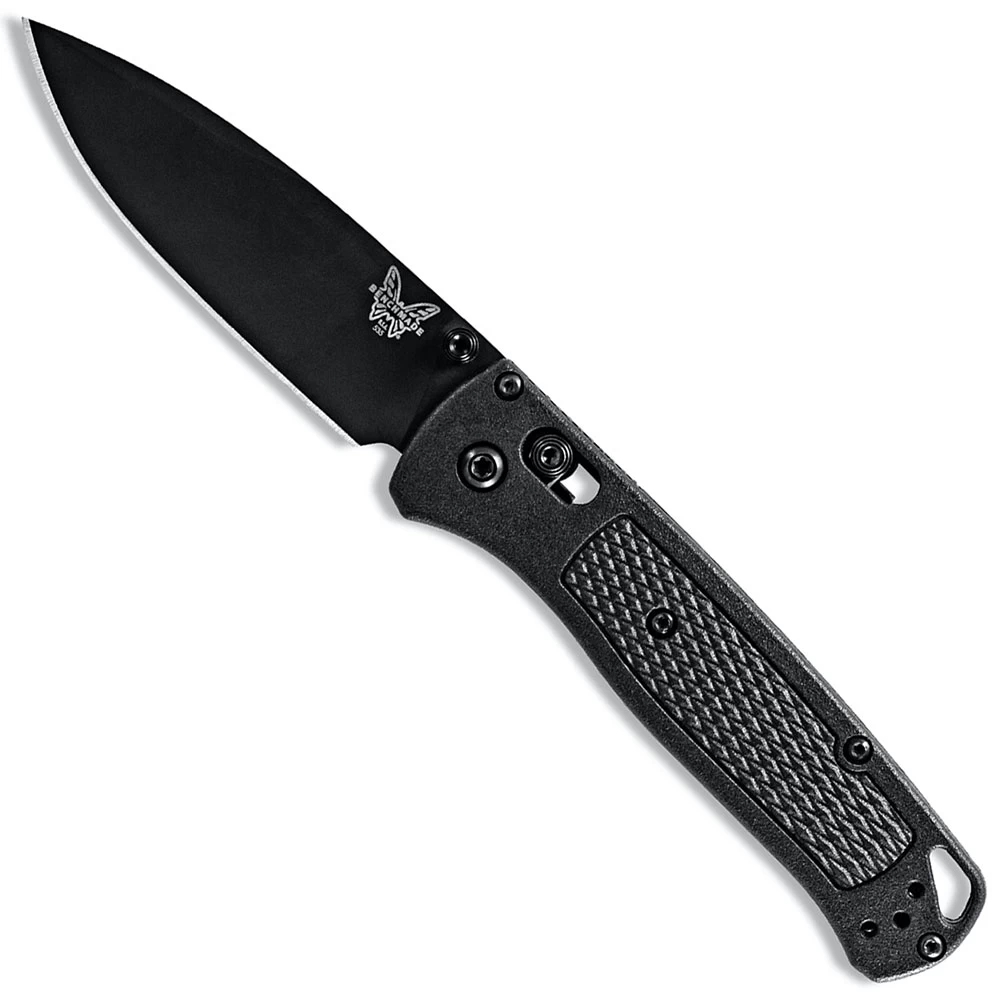 Benchmade Bugout 535BK-2 Knife - Black Drop Point - CF Elite - AXIS Lock Folder - USA Made