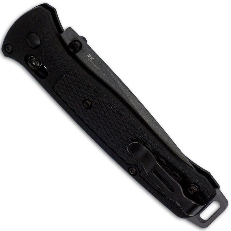 Benchmade 537GY Bailout Knife Gray Cerakote 3V Tanto Black Grivory AXIS Lock Folder USA Made - Image 3