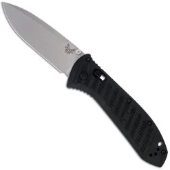 Benchmade Presidio II Ultra Knife 570-1 - Satin Plain Edge S30V Drop Point - Black CF Elite - AXIS Lock Folder - USA Made