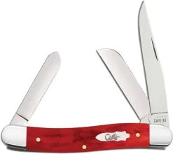 Case Medium Stockman Knife 11321- Smooth Old Red Bone - 6318SS
