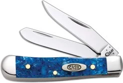 Case Tiny Trapper Knife, Blue Sparkle Kirinite, CA-13533