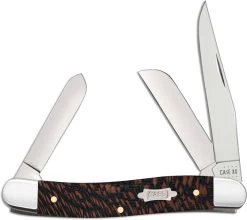Case Medium Stockman Knife 25573 Black Sycamore Wood 7318SS