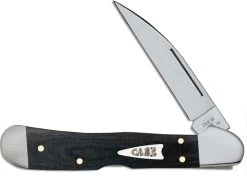 Case CopperLock Knife 27736 Black Micarta 101549WLSS