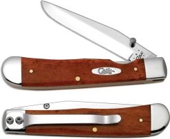 Case TrapperLock With Clip, Smooth Chestnut Bone, CA-30112