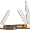 Case Medium Stockman Knife 52834 Jigged Antique Bone 6318SS