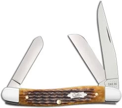 Case Medium Stockman Knife 52834 Jigged Antique Bone 6318SS