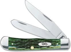 Case Knives: Case Pocket Worn Bermuda Green Trapper, CA-9720