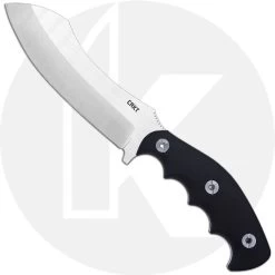 CRKT Catchall 2866 - 2 Tone Sheepfoot Fixed Blade - GRN With Rubber Overlay - Polypropylene Sheath