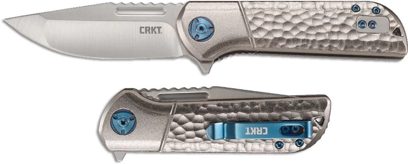 CRKT Lanny 6525 - Liong Mah Assisted EDC - Satin Clip Point - Milled Aluminum - Liner Lock Flipper Folder - Image 2