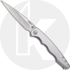 CRKT Flat Out 7016 Knife Matt Lerch EDC Wharncliffe Stainless Steel Frame Lock With Assist