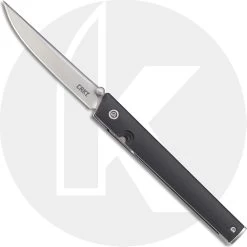 CRKT CEO 7096 Knife Richard Rogers EDC Gent Satin Drop Point Folder Black GRN With IKBS Pivot