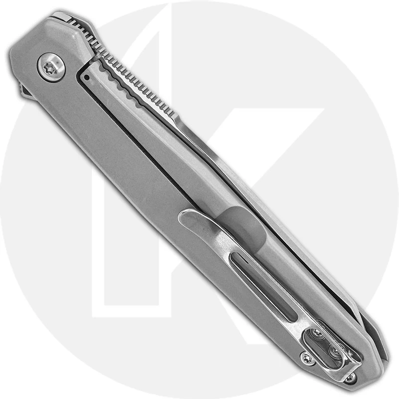 CRKT Facet K230XXP - Ken Onion Assisted EDC - Satin Clip Point - Matte Stainless Steel - Flipper Folder - Image 3