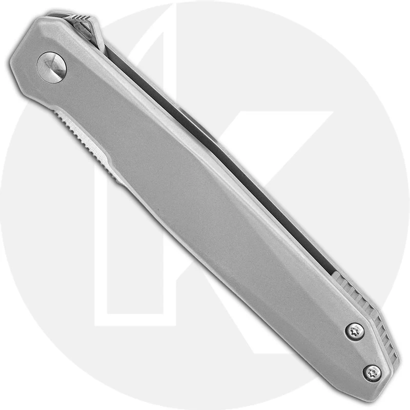 CRKT Facet K230XXP - Ken Onion Assisted EDC - Satin Clip Point - Matte Stainless Steel - Flipper Folder - Image 2