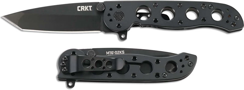 CRKT M16-02KS Knife Kit Carson Black Tanto Flipper Folder Stainless Steel Frame Lock - Image 2