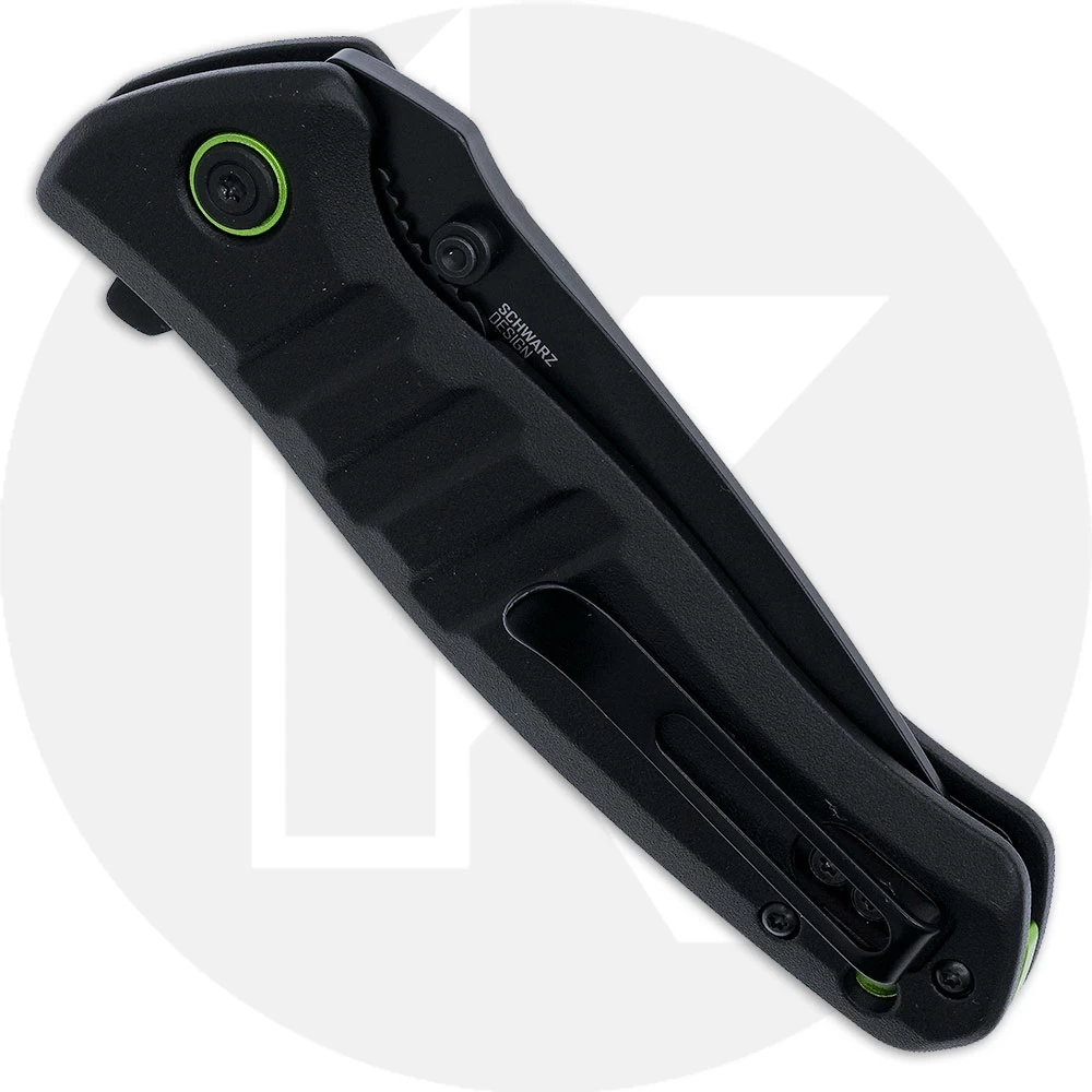 CRKT Dextro 6295 - TJ Schwarz EDC - Black TiNi Drop Point - Black Aluminum - Flipper Folder - Image 3