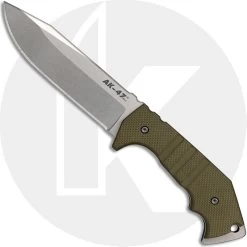 Cold Steel 14AKA AK-47 Field Knife Andrew Demko Stonewash 3V Clip Point Fixed Blade With OD G10 Handle