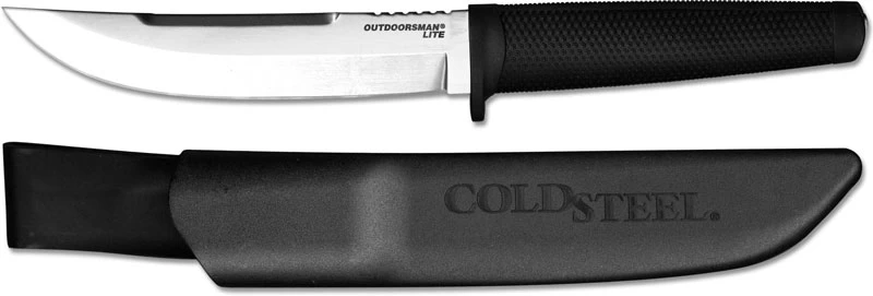 Cold Steel Outdoorsman Lite 20PHL Knife Value Price Fixed Blade With Bone Breaker Notch And Kray-Ex Handle - Image 2
