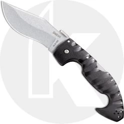 Cold Steel 21ST Spartan Knife AUS 10A Open On Withdrawal Black Griv-Ex Tri-Ad Lock Folder