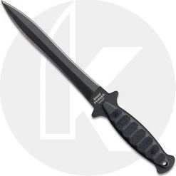 Cold Steel Drop Forged Wasp 36MCD - Black Double Edge Spear Point - Full Tang - Black Synthetic Scales