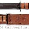 KABAR Knife, US Navy With Leather Sheath, KA-1225