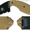 KA-BAR Knives: KABAR TDI Knife, Part Serrated Coyote Brown, KA-1477CB