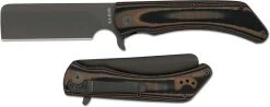 KABAR Mark 98-R Folder 3067 - Value Priced EDC - Black Cleaver Blade - Multicolor G10 - Flipper Folder