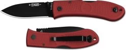KABAR 4062RD Dozier Folding Hunter EDC Drop Point Red Zytel Lockback Knife