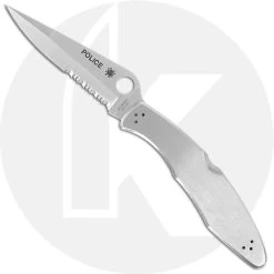 Spyderco Police Knife, Part Serrated, SP-C07PS