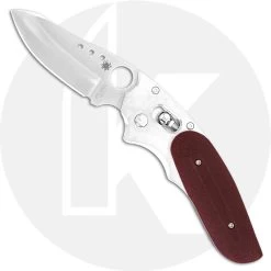 Spyderco Viele Phoenix Knife - C114GPRD - Sprint Run - VG-10 Drop Point - Titanium And Red G10 - Made In Japan