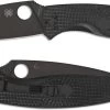 Spyderco Resilience Lightweight - C142PBBK - Value Folder - Black Plain Edge - Black FRN - Liner Lock Folding Knife