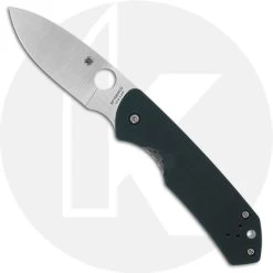 Spyderco Brouwer C232GTIP Jerry Brouwer Drop Point Green G10 And Titanium Folder