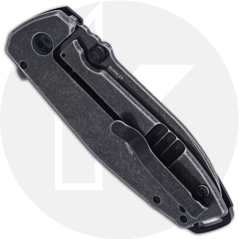 CRKT Squid XM 2495K - Lucas Burnley Assisted EDC - Black Stonewash Spear Point - Black G10 / Stainless Steel - Frame Lock Flipper Folder - Image 3